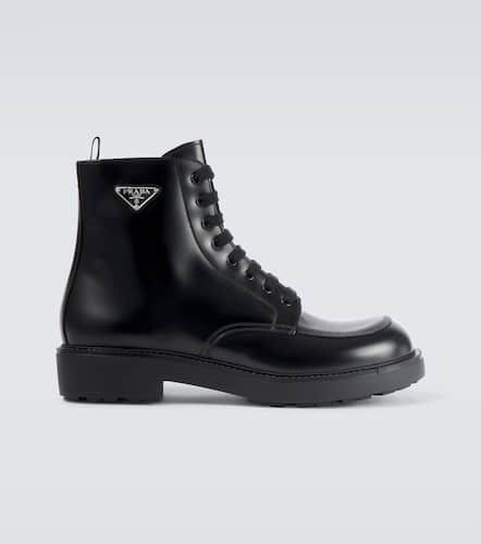 Prada Bottines en cuir à logo - Prada - Modalova