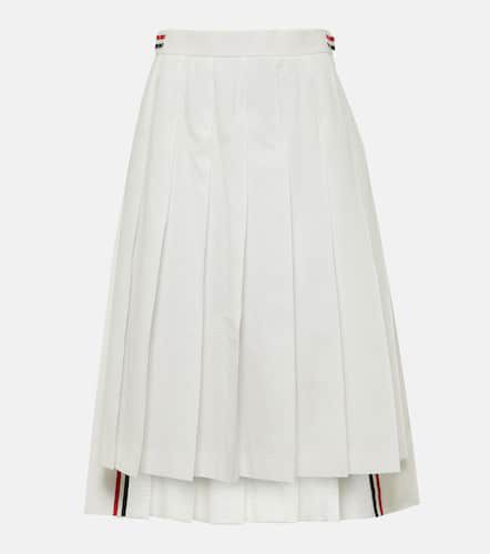 Jupe midi RWB Stripe en coton - Thom Browne - Modalova