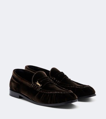 Mocassins Le Loafer en velours - Saint Laurent - Modalova
