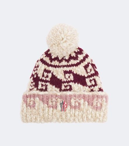 Bonnet en jacquard de laine et alpaga mélangés - Moncler Grenoble - Modalova