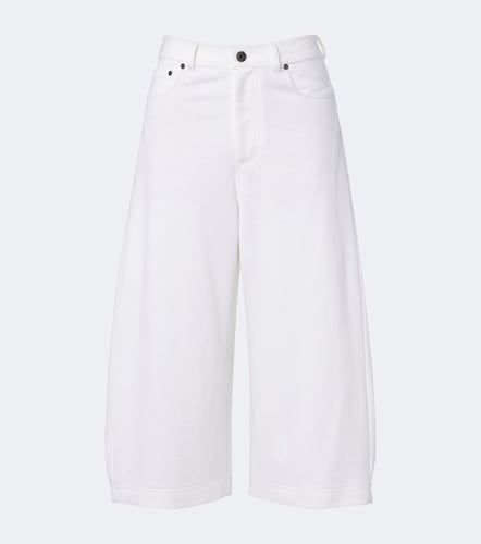 Jupe-culotte en coton et lin - Brunello Cucinelli - Modalova