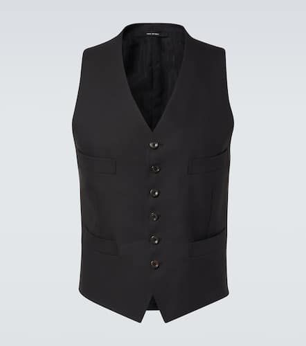 Gilet de costume en laine et soie - Tom Ford - Modalova