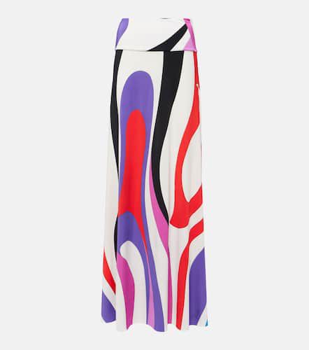 Pucci Jupe longue Marmo en satin - Pucci - Modalova