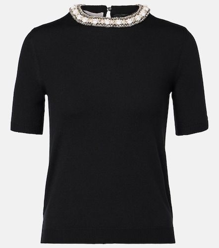 Top brodé en laine vierge - Valentino Garavani - Modalova