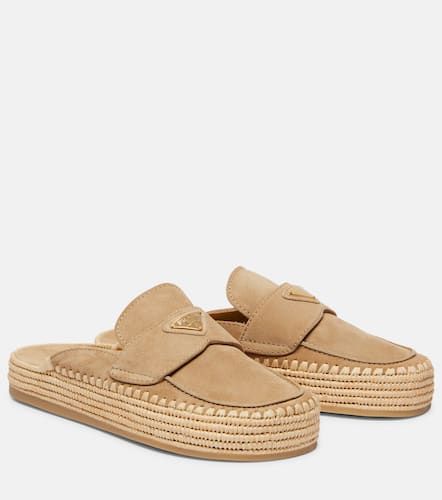 Prada Mules espadrilles en daim - Prada - Modalova