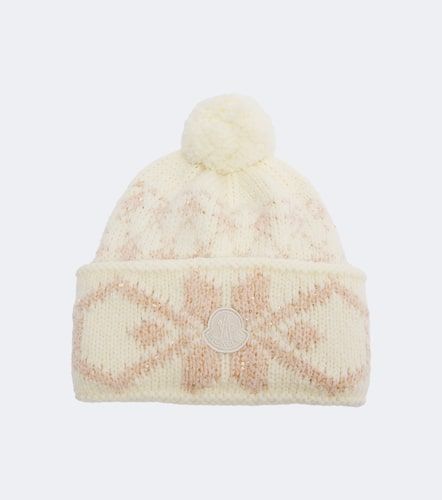 Bonnet en laine mélangée à sequins - Moncler - Modalova