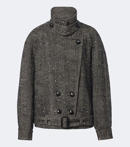 Caban Elvane en laine à chevrons - Isabel Marant - Modalova