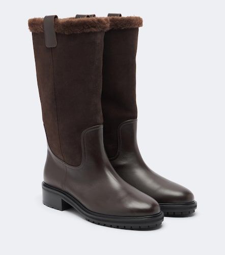 Aeyde Bottes Theo en cuir et daim - Aeyde - Modalova