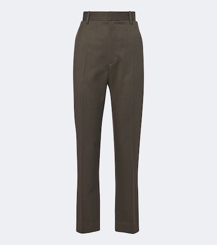 Pantalon droit en laine vierge - Victoria Beckham - Modalova