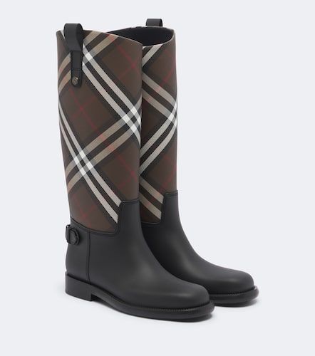 Bottes de pluie Cavalier Check - Burberry - Modalova