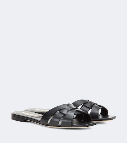 Mules Tribute Nu Pieds 05 en cuir - Saint Laurent - Modalova