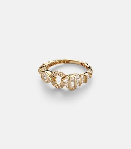 Bague Serpentine en or 18 ct (750/1000) avec diamants - Shay Jewelry - Modalova