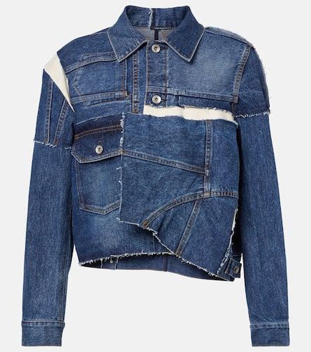 Sacai Veste en denim patchwork - Sacai - Modalova