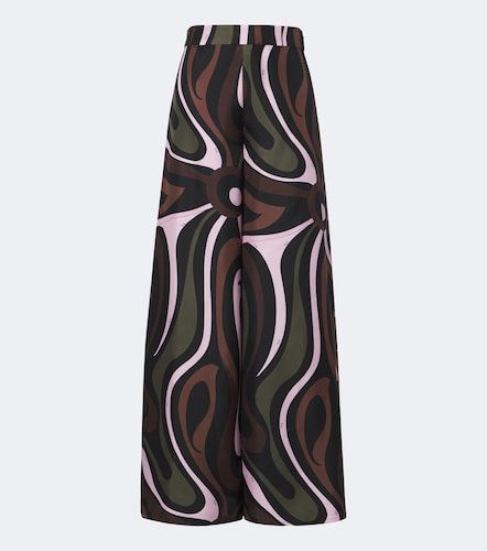 Pantalon palazzo Marmo en soie - Pucci - Modalova