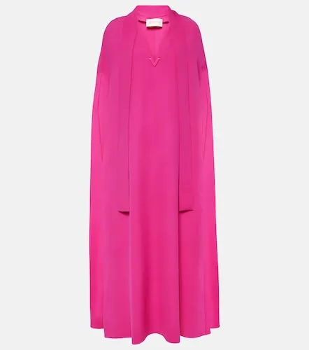Robe longue VGold en soie à cape - Valentino Garavani - Modalova