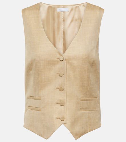 Gilet de costume en laine, soie et lin - Gabriela Hearst - Modalova