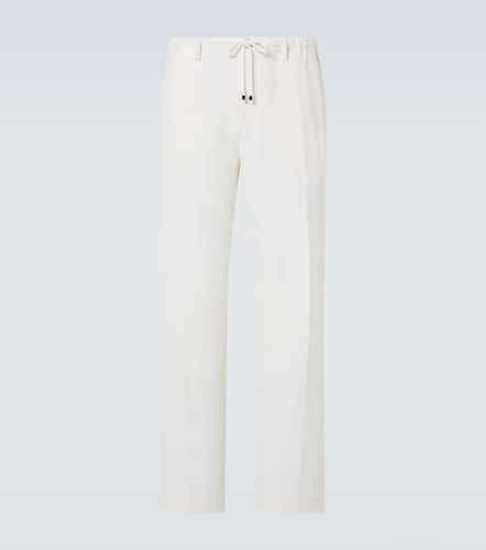 Pantalon de costume en lin, laine, soie et cachemire - Dries Van Noten - Modalova