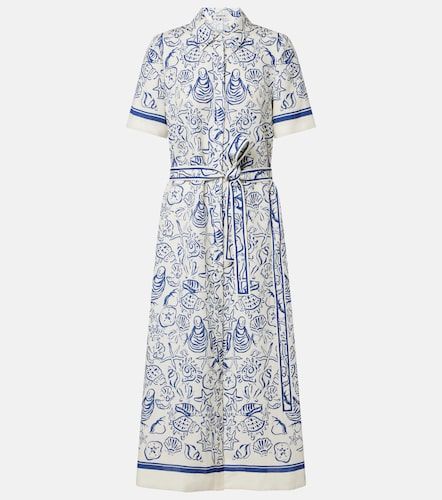 Robe chemise Audria en lin mélangé à imprimé - Simkhai - Modalova