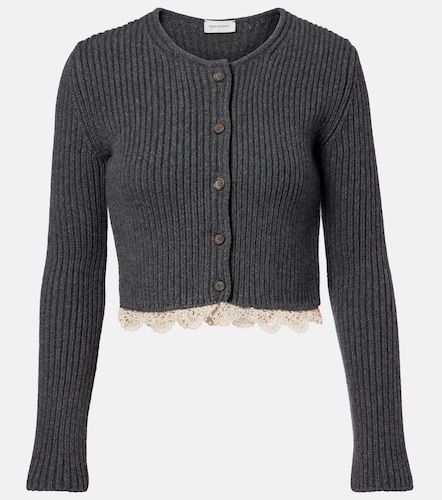 Cardigan raccourci en cachemire et crochet - Magda Butrym - Modalova