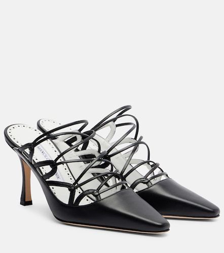 Mules Netas 90 en cuir - Manolo Blahnik - Modalova