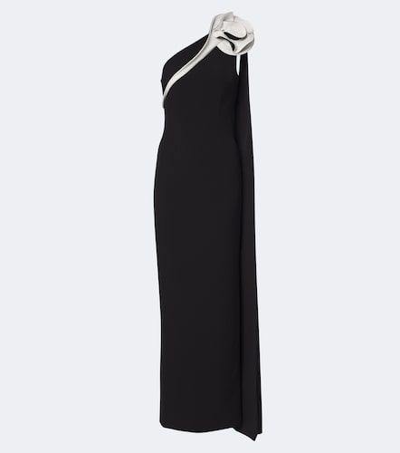 Robe longue asymétrique à appliqués - Roland Mouret - Modalova