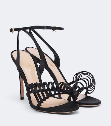 Gianvito Rossi Sandales en satin - Gianvito Rossi - Modalova