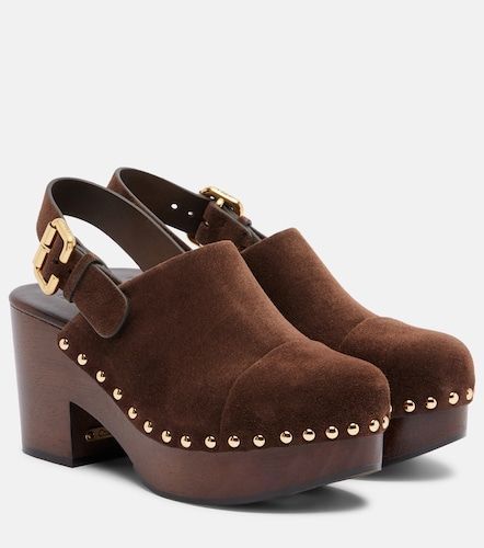 Chloé Mules à plateau Jeannette en daim - Chloe - Modalova