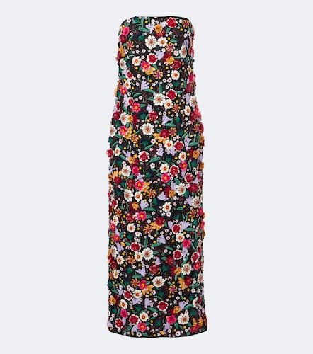 Robe de cocktail en soie à ornements - Carolina Herrera - Modalova