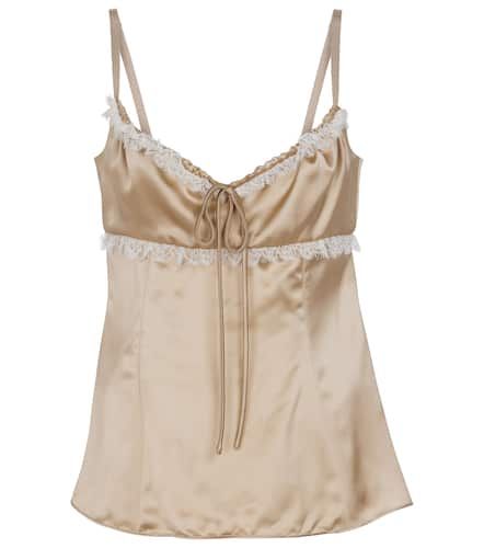 Caraco Siria bordé de dentelle en satin - Brock Collection - Modalova