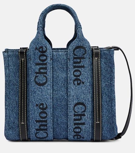 Chloé Cabas Woody Small en jean - Chloé - Modalova