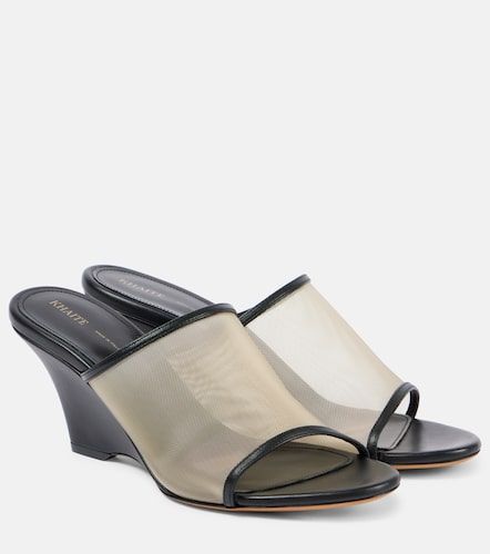Mules compensées Marion en cuir - Khaite - Modalova