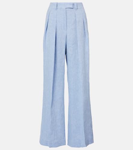 Pantalon ample en lin mélangé - Brunello Cucinelli - Modalova