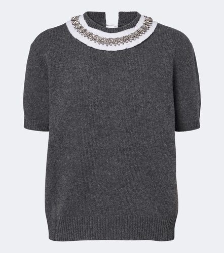 Pull en laine et cachemire à ornements - Prada - Modalova