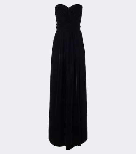 Robe longue bustier en velours - Dolce&Gabbana - Modalova