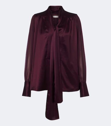 Blouse Paula en satin et chiffon - Joseph - Modalova