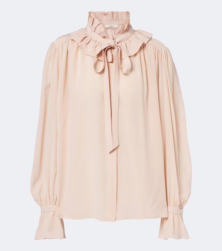 Chloé Blouse en soie à volants - Chloe - Modalova