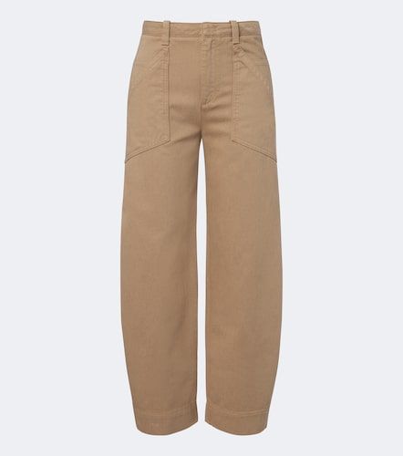 Pantalon barrel en sergé de coton - Vince - Modalova