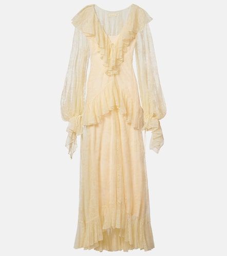 Robe longue Esen en dentelle à volants - De La Vali - Modalova