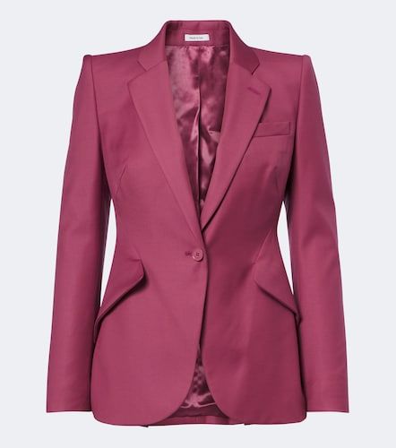 Blazer en gabardine de laine - McQueen - Modalova