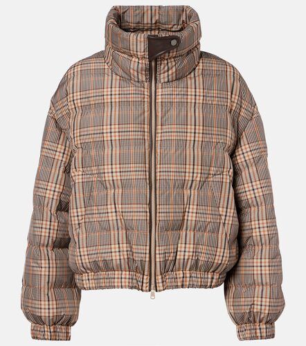 Doudoune à motif tartan - Brunello Cucinelli - Modalova