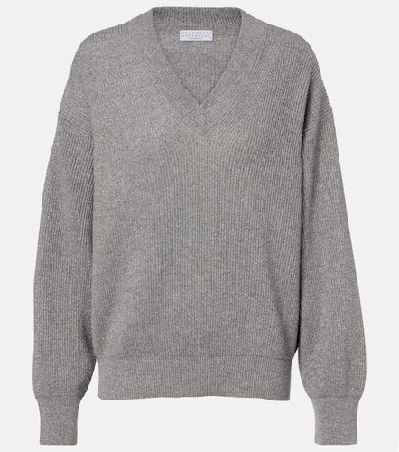 Pull en cachemire mélangé - Brunello Cucinelli - Modalova