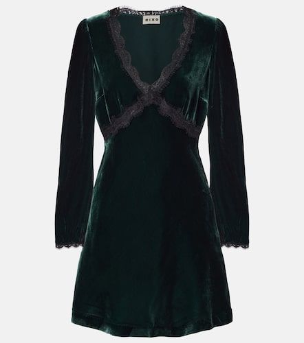 Robe Macie en velours et dentelle - Rixo - Modalova