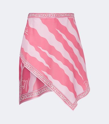 Jupe asymétrique Fiamme en soie - Pucci - Modalova