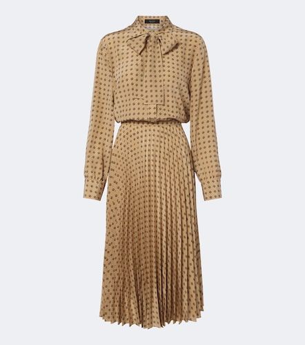 Robe midi Interlocking G en soie - Gucci - Modalova