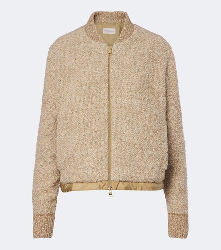 Cardigan en coton, laine et alpaga mélangés - Moncler - Modalova