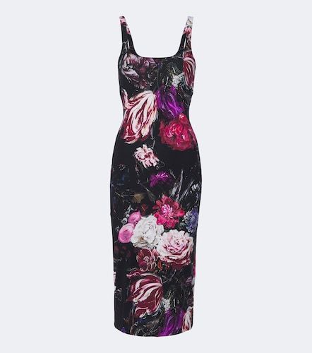 Roberto Cavalli Robe midi à fleurs - Roberto Cavalli - Modalova