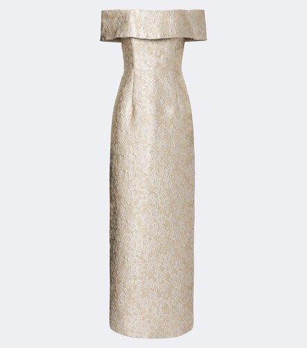 Robe longue bustier Clover en brocart - Markarian - Modalova