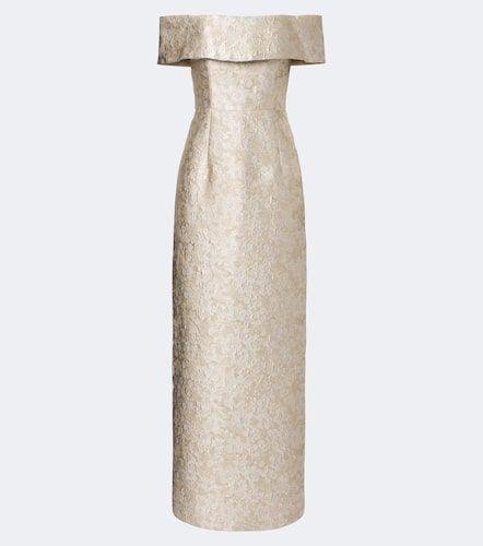 Robe longue bustier Clover en brocart - Markarian - Modalova