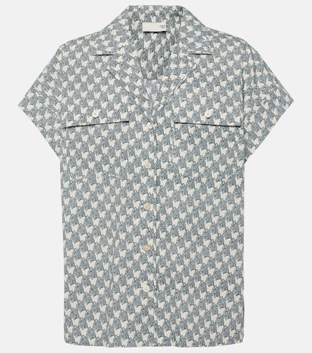 Chemise en popeline de coton à imprimé - Tory Burch - Modalova