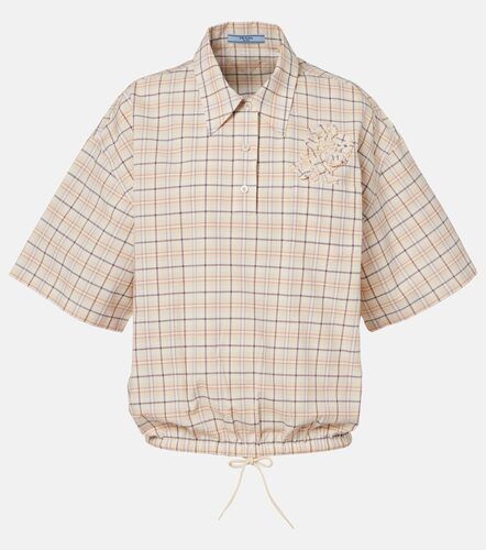 Prada Blouse en coton à carreaux - Prada - Modalova